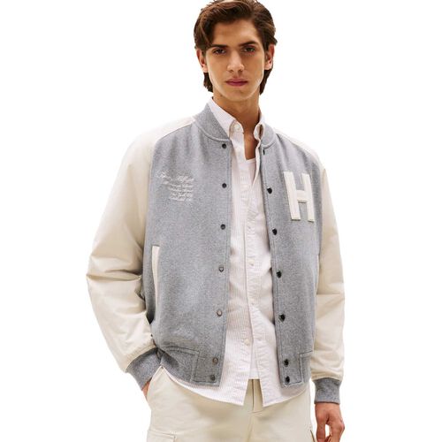 Tommy Hilfiger Mix Media Varsity Bomber